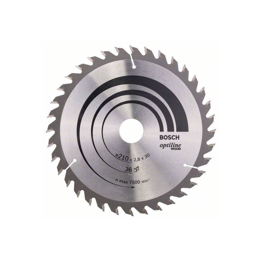 BOSCH list kružne pile 210x30x2,8 mm, 36Z, Optiline Wood