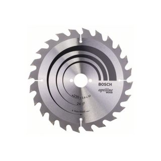 BOSCH list kružne pile 230x30x2,8 mm, 24Z, Optiline Wood