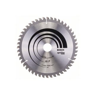 BOSCH list kružne pile 216x30x2,8 mm, 48Z, Optiline Wood