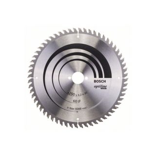 BOSCH list kružne pile 250x30x3,2 mm, 80Z, Optiline Wood