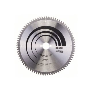 BOSCH list kružne pile 250x30x3,2 mm, 60Z, Optiline Wood