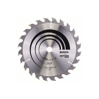 BOSCH list kružne pile 184x16x2,6 mm, 24Z, Optiline Wood