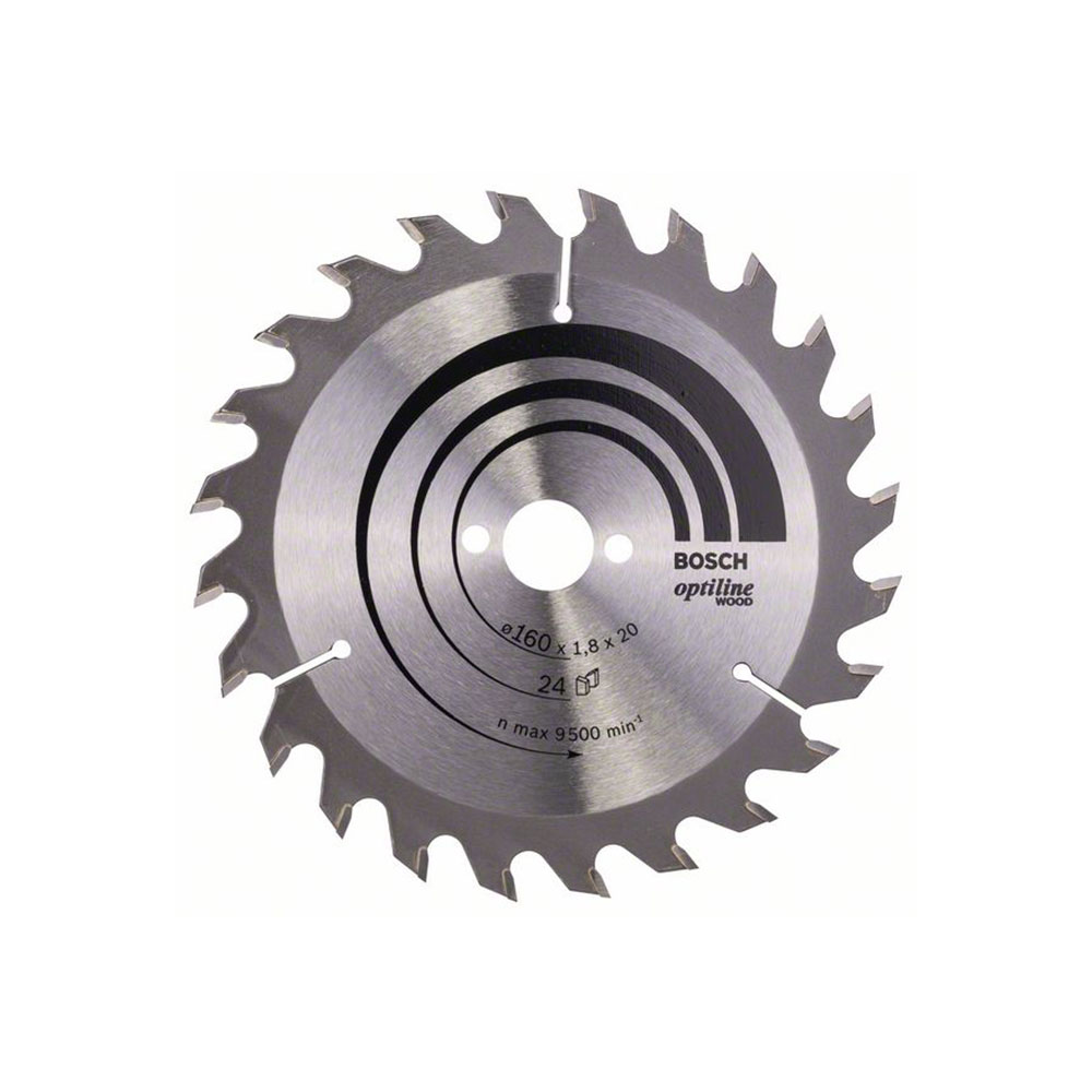 BOSCH list kružne pile 160x20/16x1,8 mm, 24Z, Optiline Wood