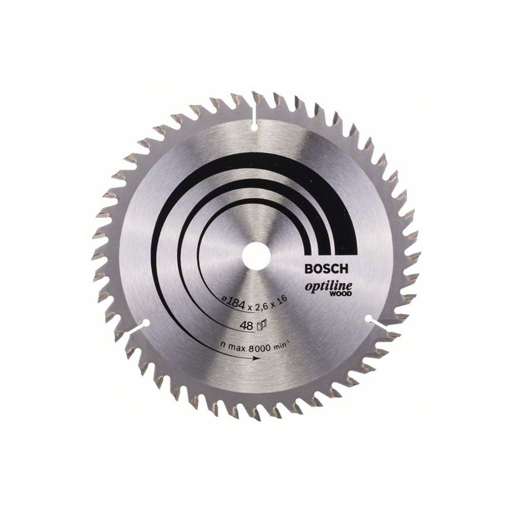 BOSCH list kružne pile 184x16x2,6 mm, 48Z, Optiline Wood