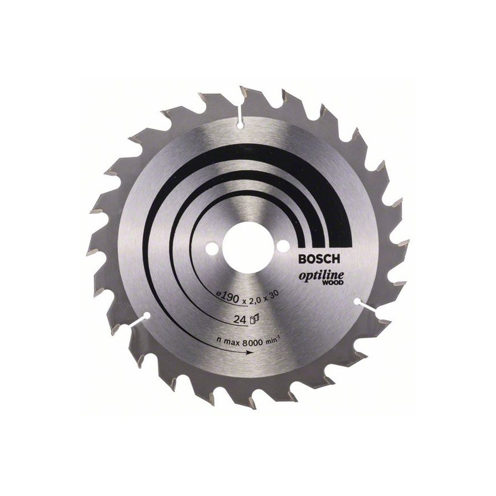 BOSCH list kružne pile 190x30x2,0 mm, 24Z, Optiline Wood