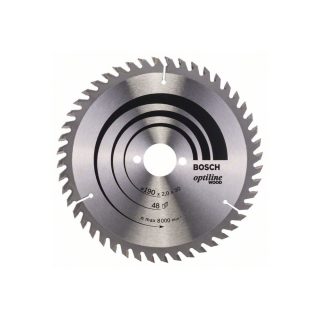 BOSCH list kružne pile 190x30x2,0 mm, 48Z, Optiline Wood