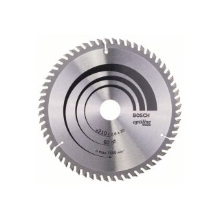 BOSCH list kružne pile 210x30x2,8 mm, 60Z, Optiline Wood