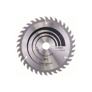 BOSCH list kružne pile 165x20/16x1,7 mm, 36Z, Optiline Wood
