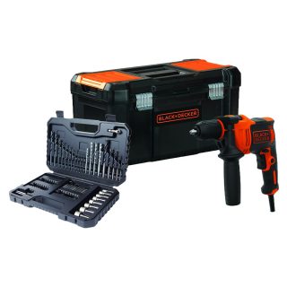 BLACK&DECKER udarna bušilica BEH710KA80 + pribor