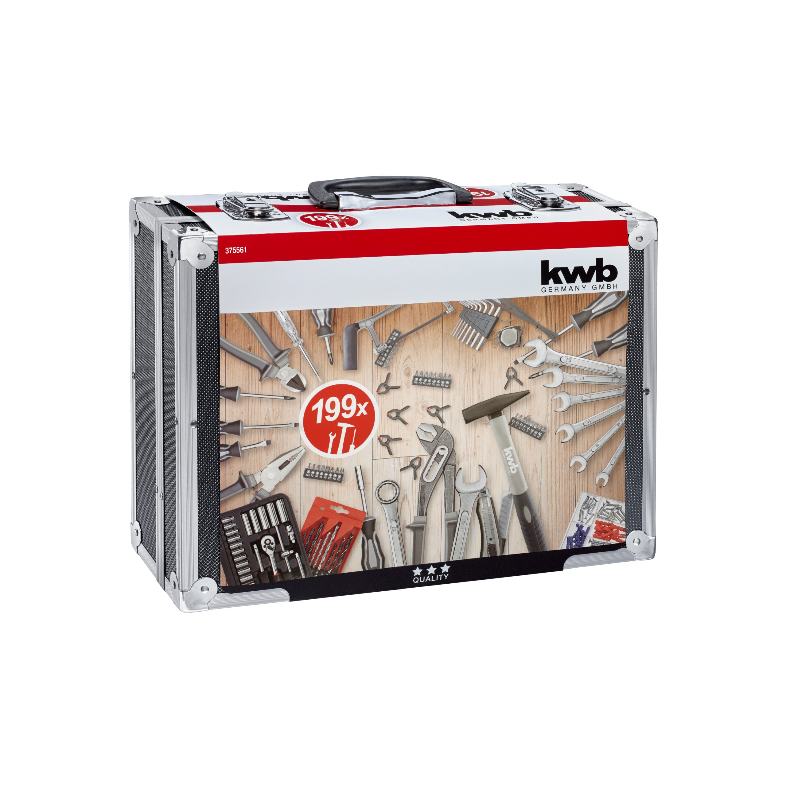 KWB set ručnog alata u aluminijskom kovčegu 199-dijelni - Slika 4