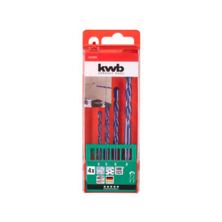 KWB set svrdala za keramiku 4-8 mm, TCT, 4-dijelni
