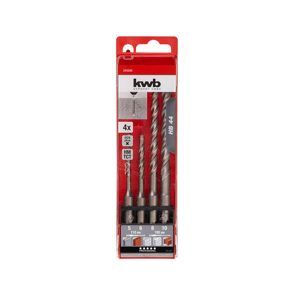 KWB SDS-plus set svrdala za kamen i beton 5-10 mm, 4-dijelni