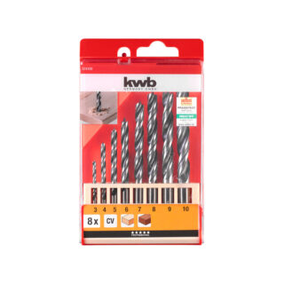 KWB set svrdala za drvo 3-10 mm, 8-dijelni