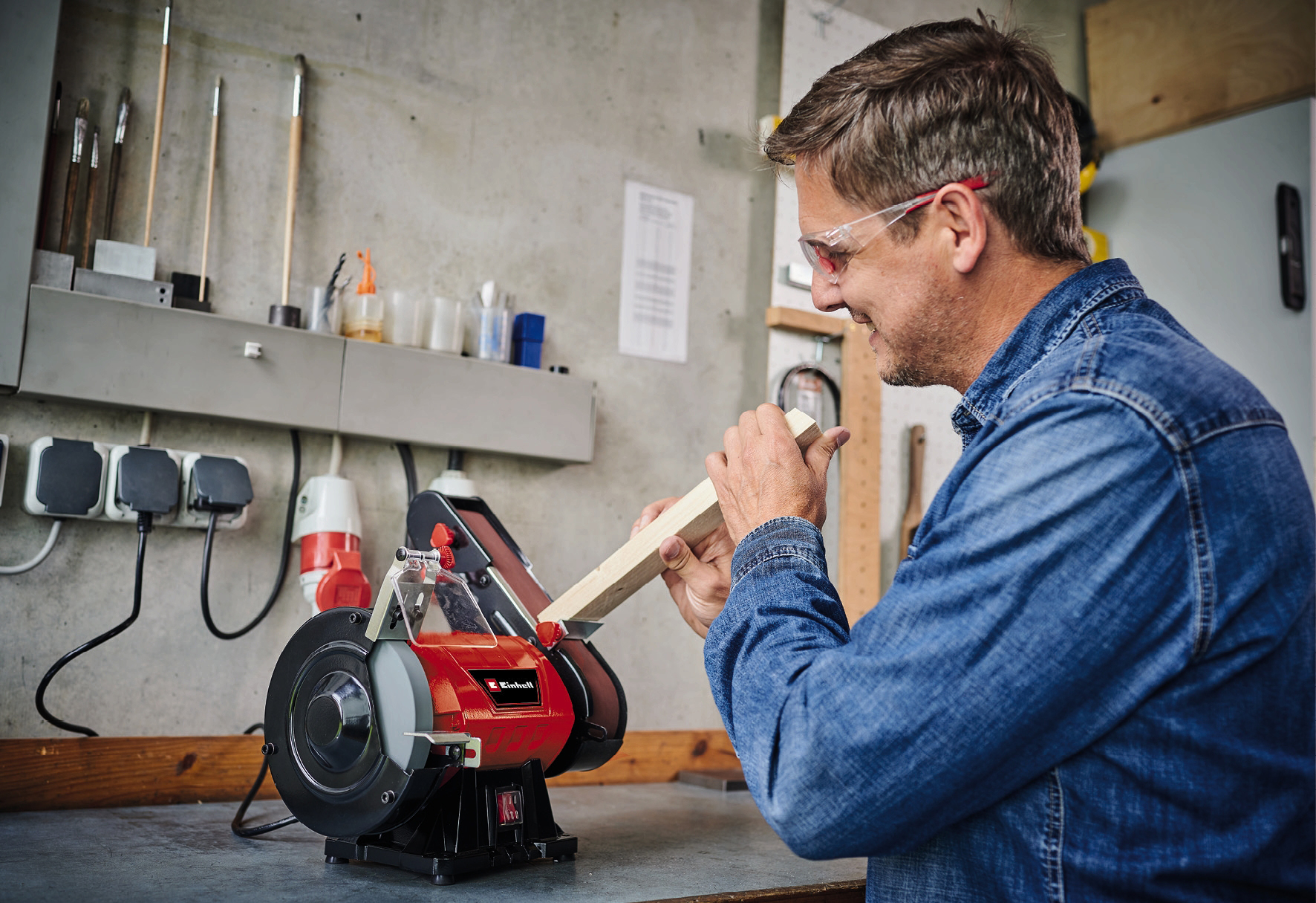 EINHELL stolna tračna brusilica TC-US 350 - Slika 8