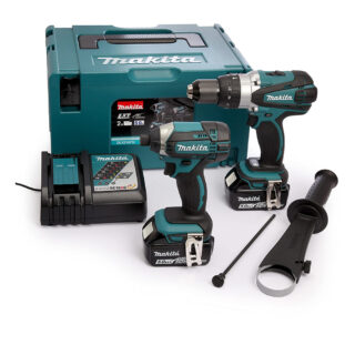 MAKITA aku set DLX2145TJ - udarna bušilica DHP458 + udarni odvijač DTD152 kovčeg