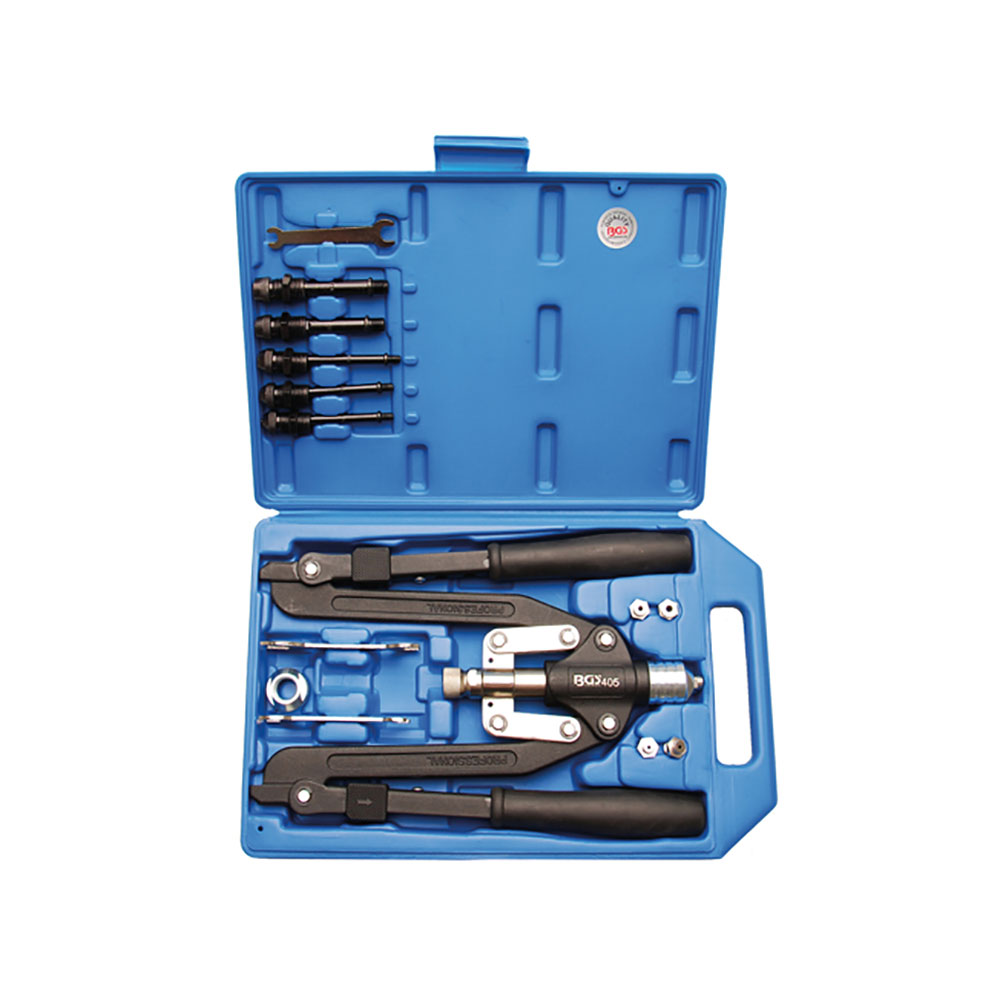 BGS set kliješta za pop zakovice 3,2-6,4 mm, preklop profi 405