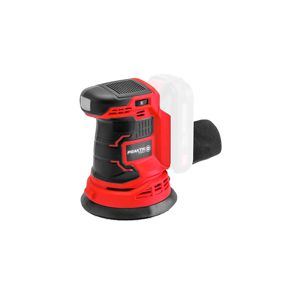 PRAKTIK aku ekscentrična brusilica PTQ072 FlexPower 18V bez baterije