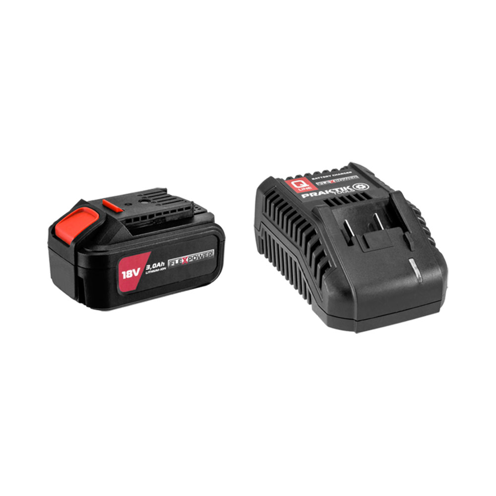PRAKTIK aku set 1xAku 18V 3,0Ah 1xpunjač FlexPower