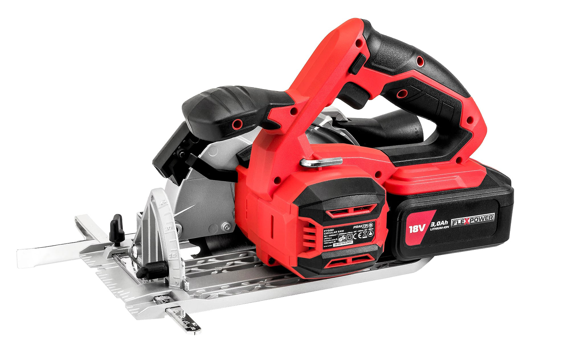 PRAKTIK aku ručna kružna pila PTQ107 FlexPower 18V 3,0Ah - Slika 3