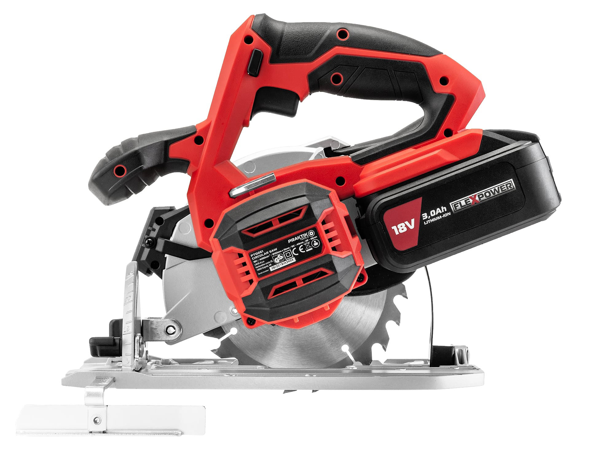 PRAKTIK aku ručna kružna pila PTQ061 FlexPower 18V bez baterije - Slika 7