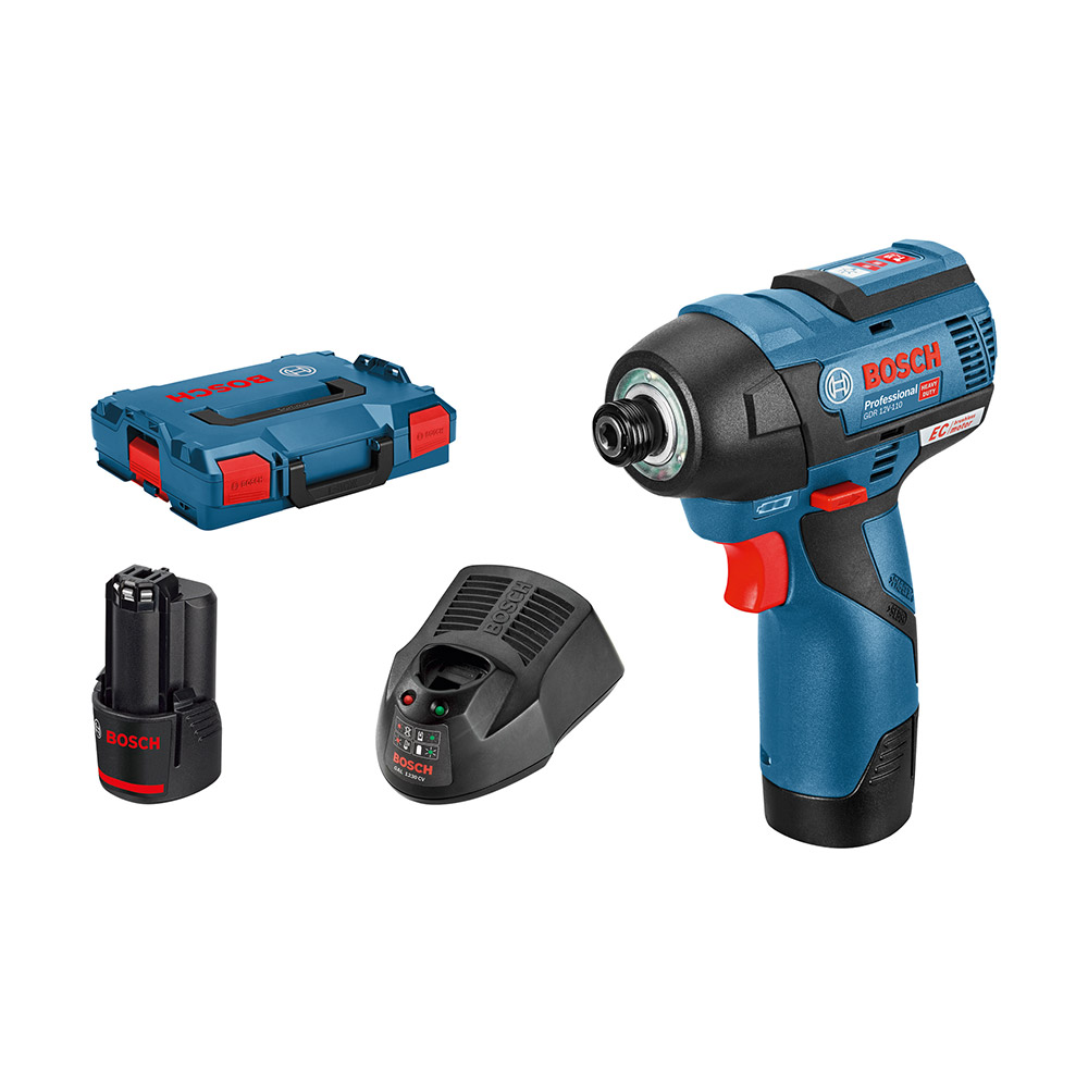 BOSCH aku udarni stezač GDR 12V-110 2xAku 12V 3,0Ah L-Boxx