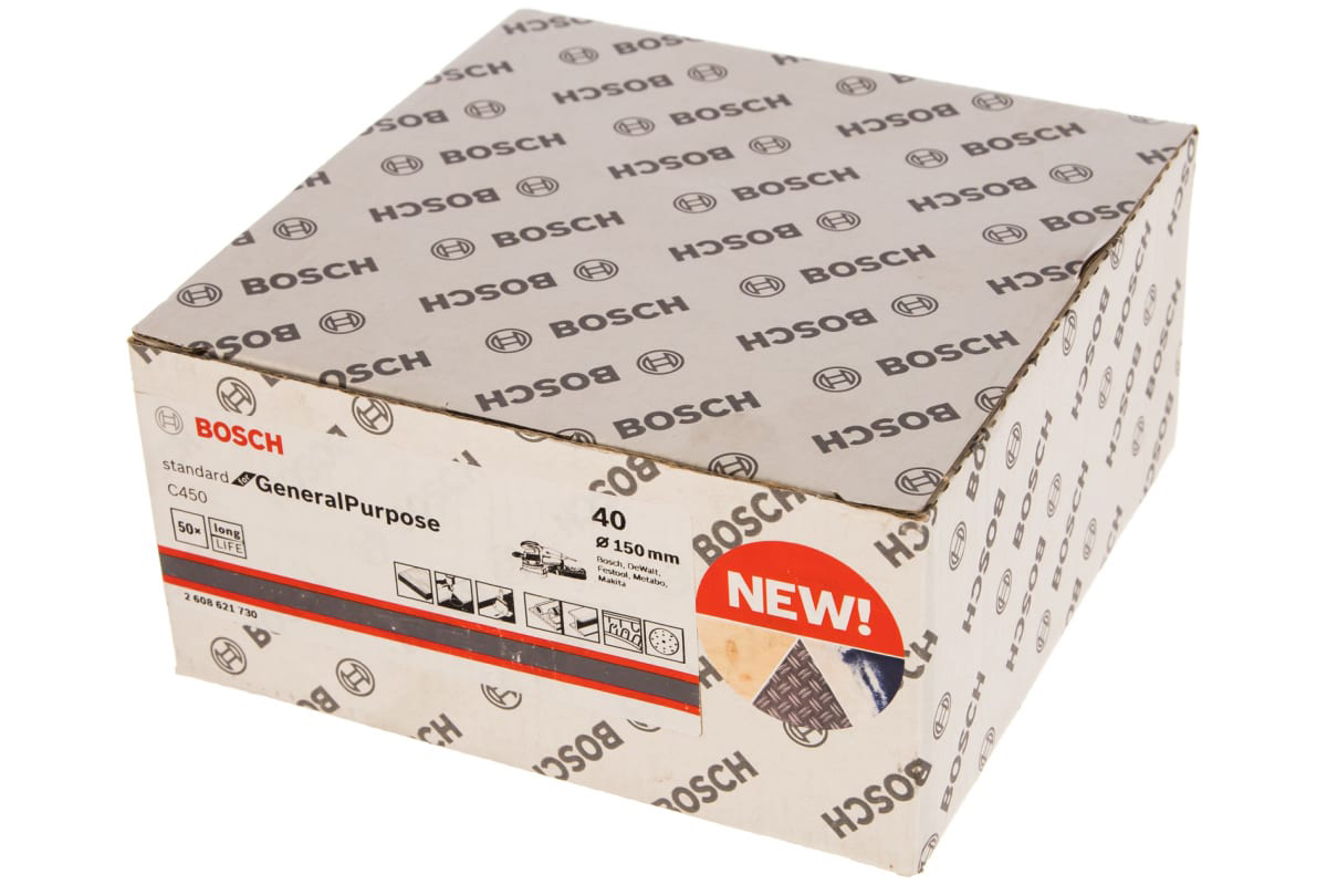 BOSCH brusni papir višenamjenski C450 150 mm g40, 50 kom - Slika 2