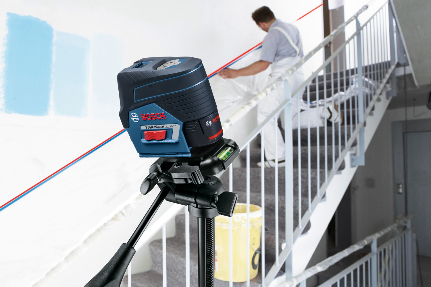 BOSCH križni laserski nivelir GCL 2-50 C 12V 2,0Ah L-Boxx - Slika 3