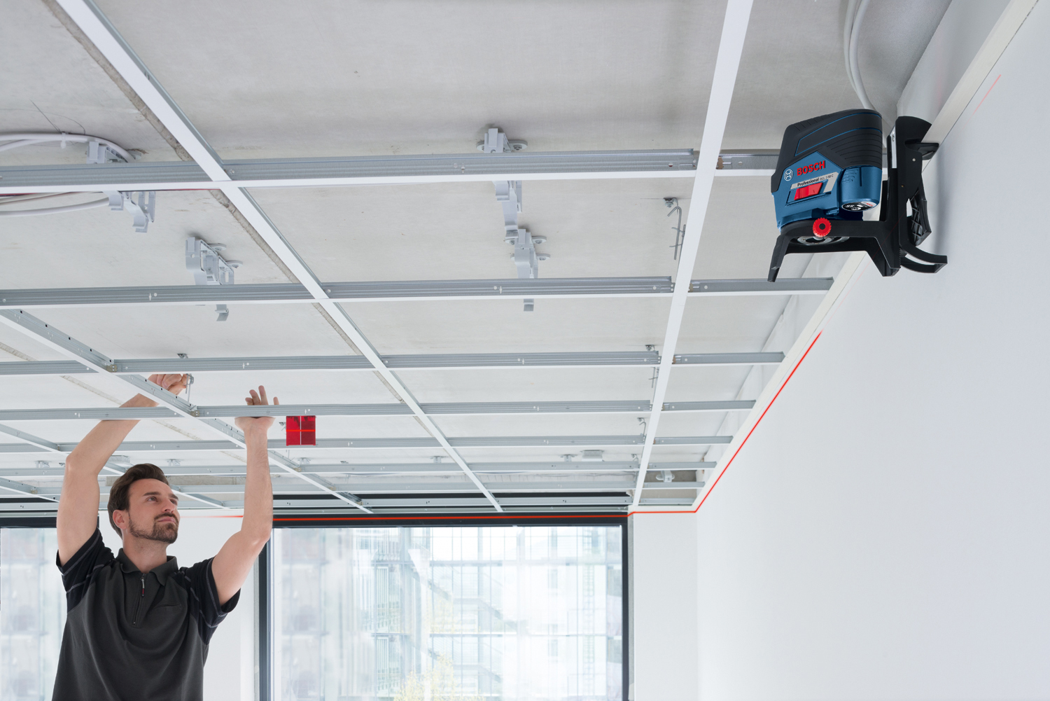 BOSCH križni laserski nivelir GCL 2-50 C 12V 2,0Ah L-Boxx - Slika 4