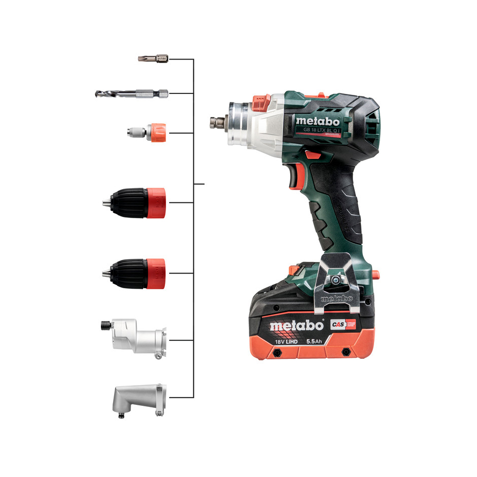 METABO aku bušilica-odvijač GB 18 LTX BL Q I 18V MetaBOX bez baterije - Slika 2