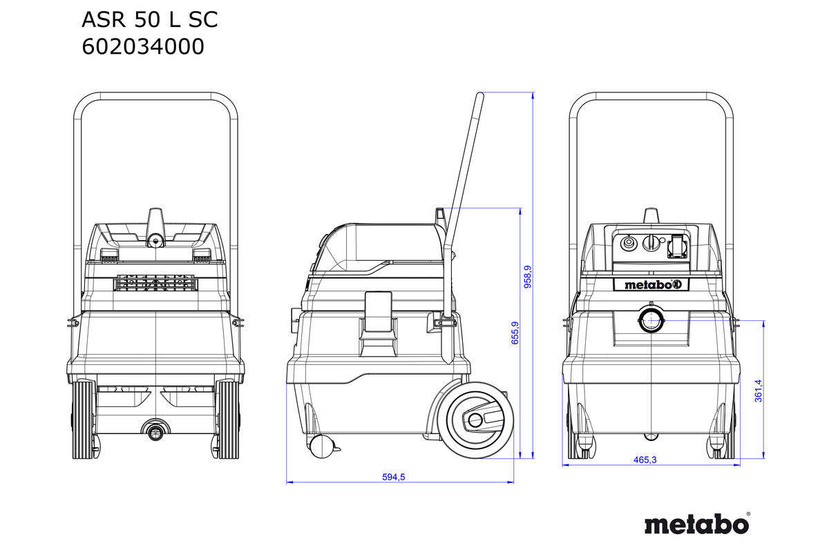 METABO usisavač ASR 50 L SC - Slika 4
