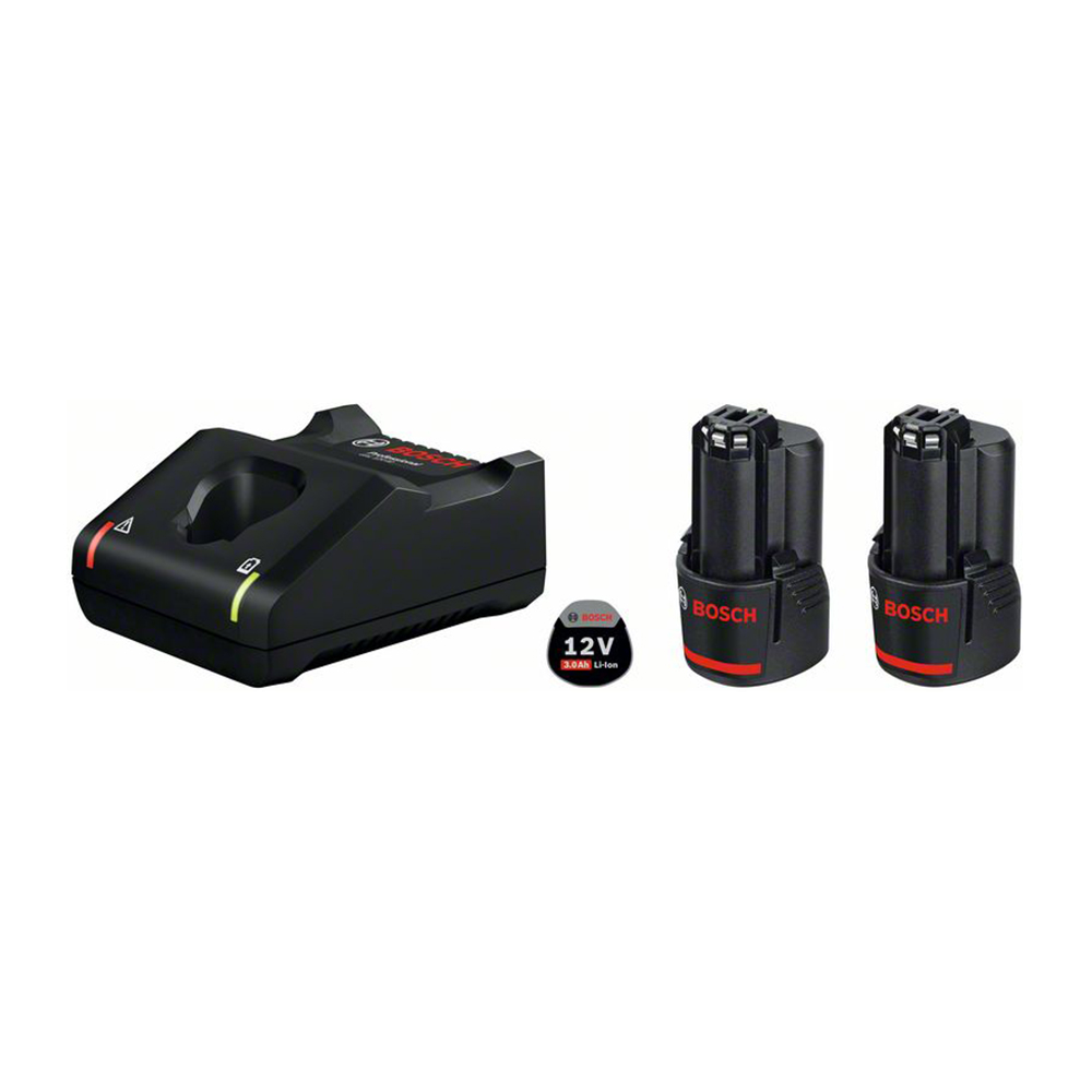 BOSCH aku set GBA 2xAku 12V 3,0Ah 1xGAL 12V-40 Professional