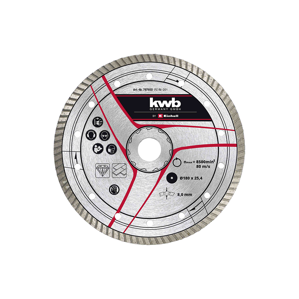 KWB dijamantna rezna ploča 180x25,4 mm za TC-TC 618, TC-TC 800