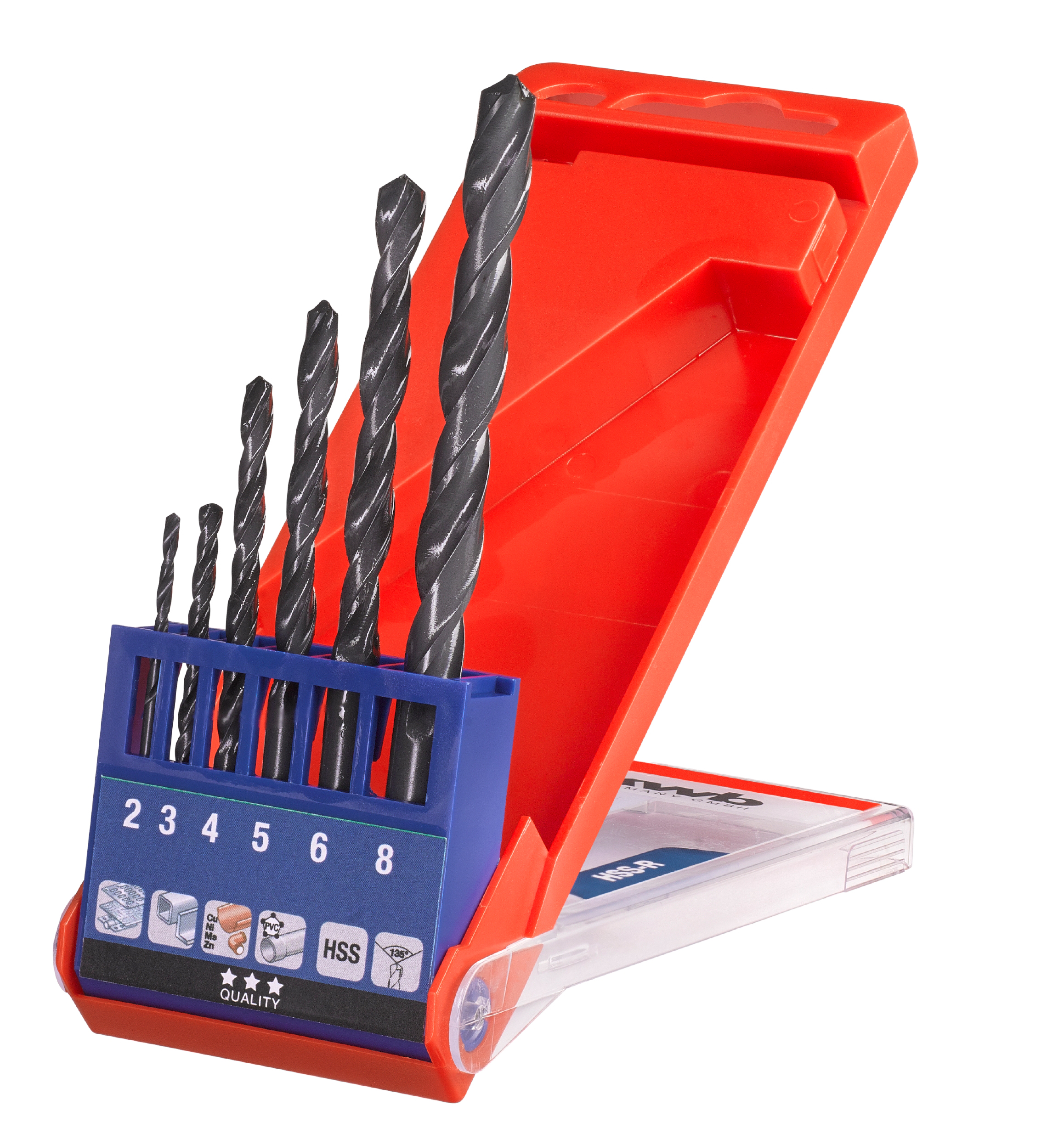 KWB set svrdala za metal 2-8 mm, HSS, 6-dijelni - Slika 2