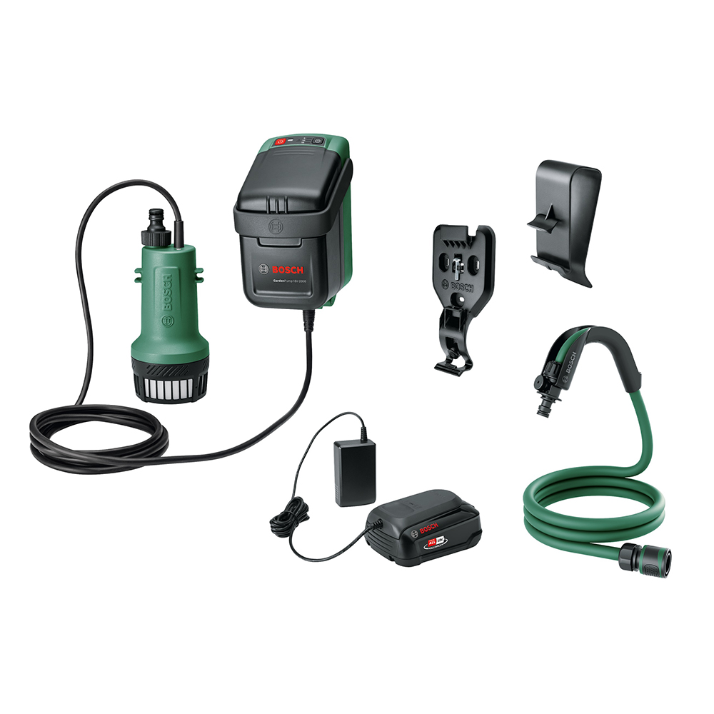 BOSCH aku vrtna pumpa GardenPump 18V-2000 18V 2,5Ah