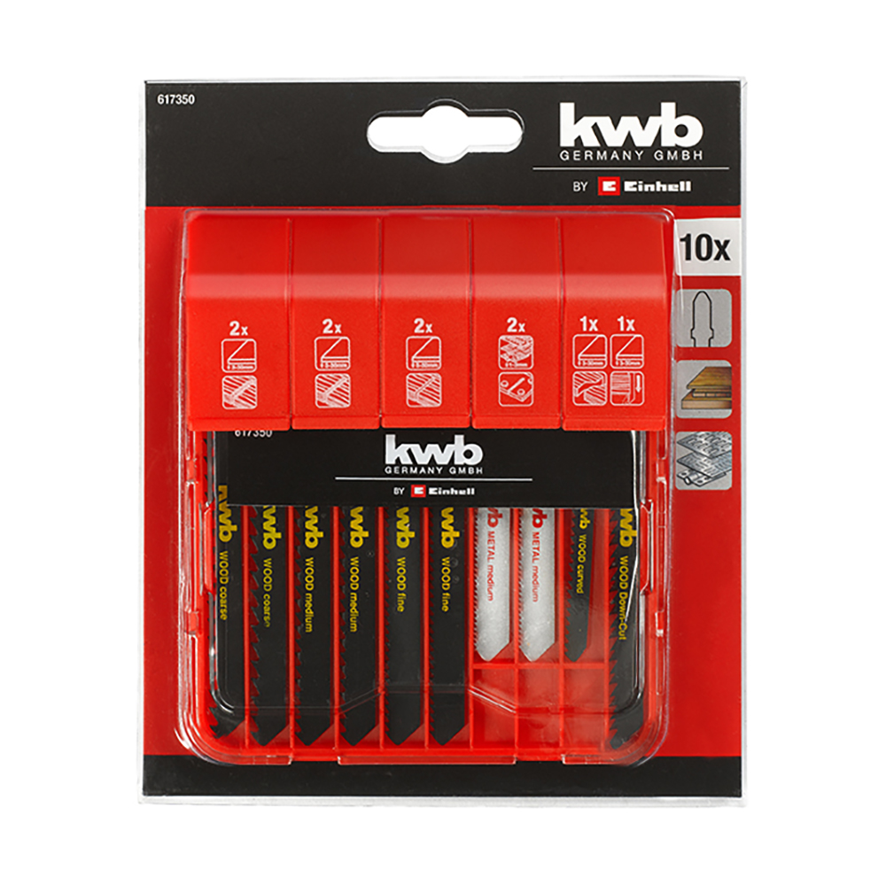 KWB set listova ubodne pile, za TC-JS 18 Li, TC-JS 60/80/85, 5 kom