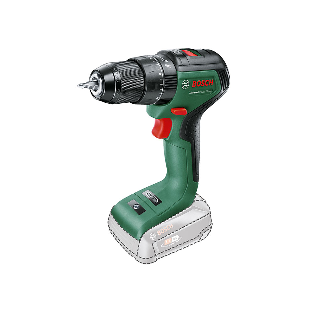 BOSCH aku udarna bušilica-odvijač UniversalImpact 18V-60 18V bez baterije