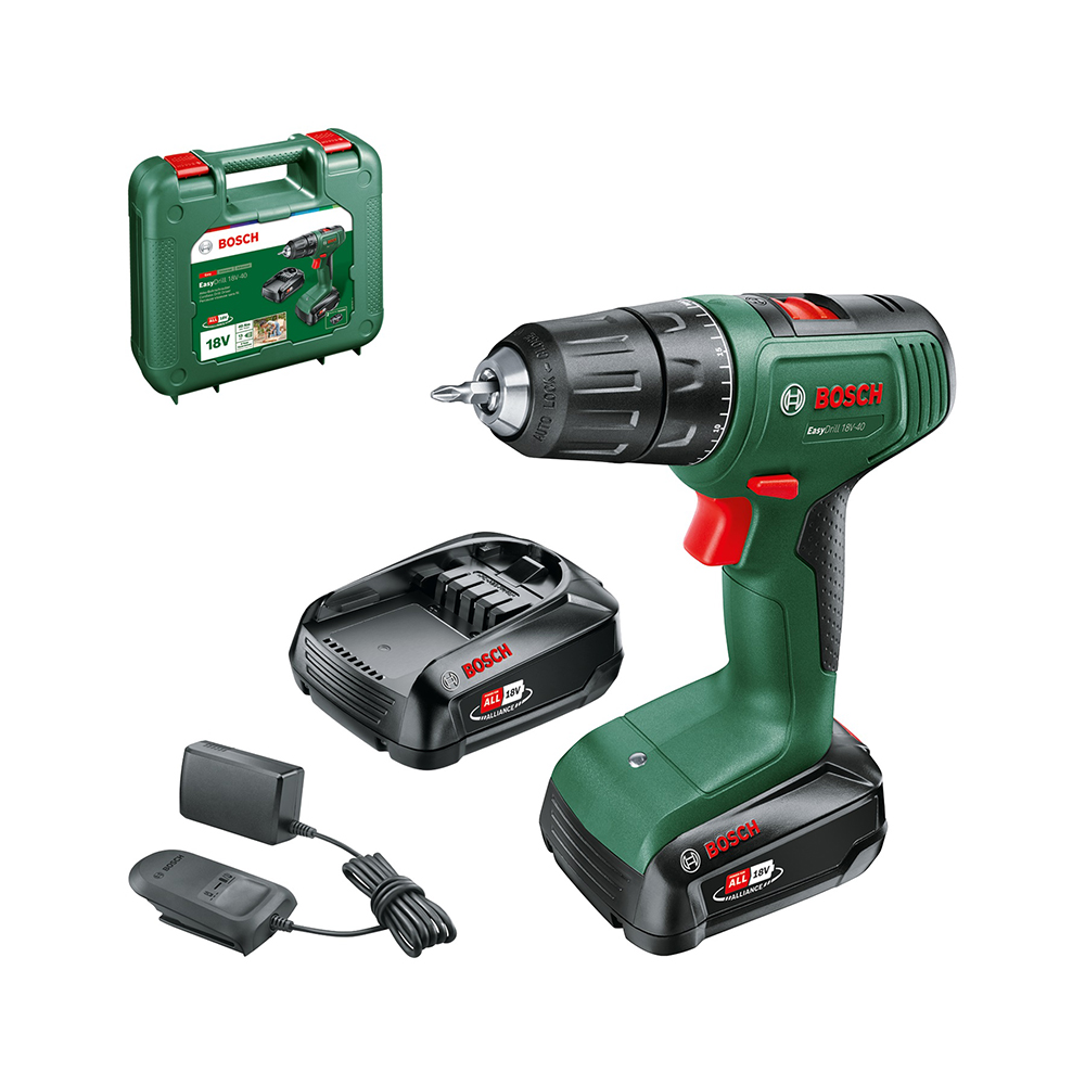 BOSCH aku bušilica-izvijač Easydrill 18V-40 2xAku 18V 2,0Ah kovčeg