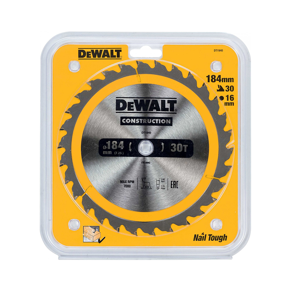 DEWALT list kružne pile 184x16x2,60 mm, 30Z DT1940-QZ
