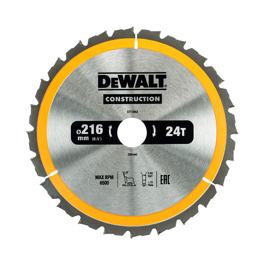 DEWALT list kružne pile 216x30x2,60 mm, 24Z, za drvo DT1952-QZ