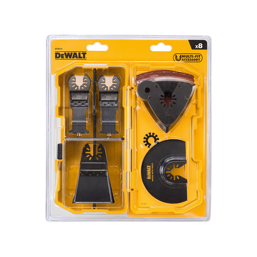 DEWALT multi-tool set nastavaka za višenamjenski alat 8/1 DT20731-QZ