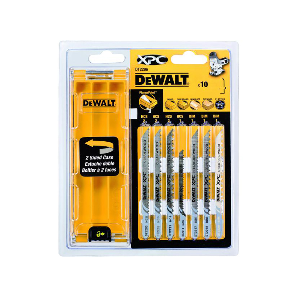 DEWALT set listova ubodne pile za drvo, 10-dijelni DT2296-QZ
