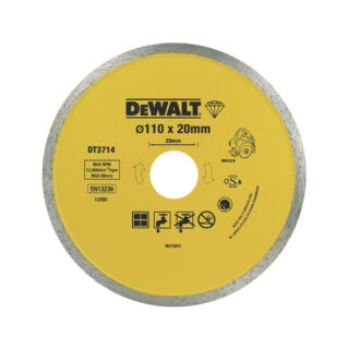 DEWALT dijamantna rezna ploča za keramiku 110x20 mm DT3714-QZ
