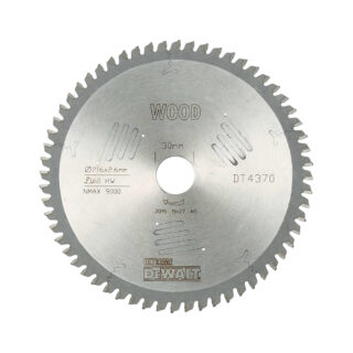DEWALT list kružne pile 216x30x2,60 mm, 60Z, za drvo, extra fini rez DT4370-QZ
