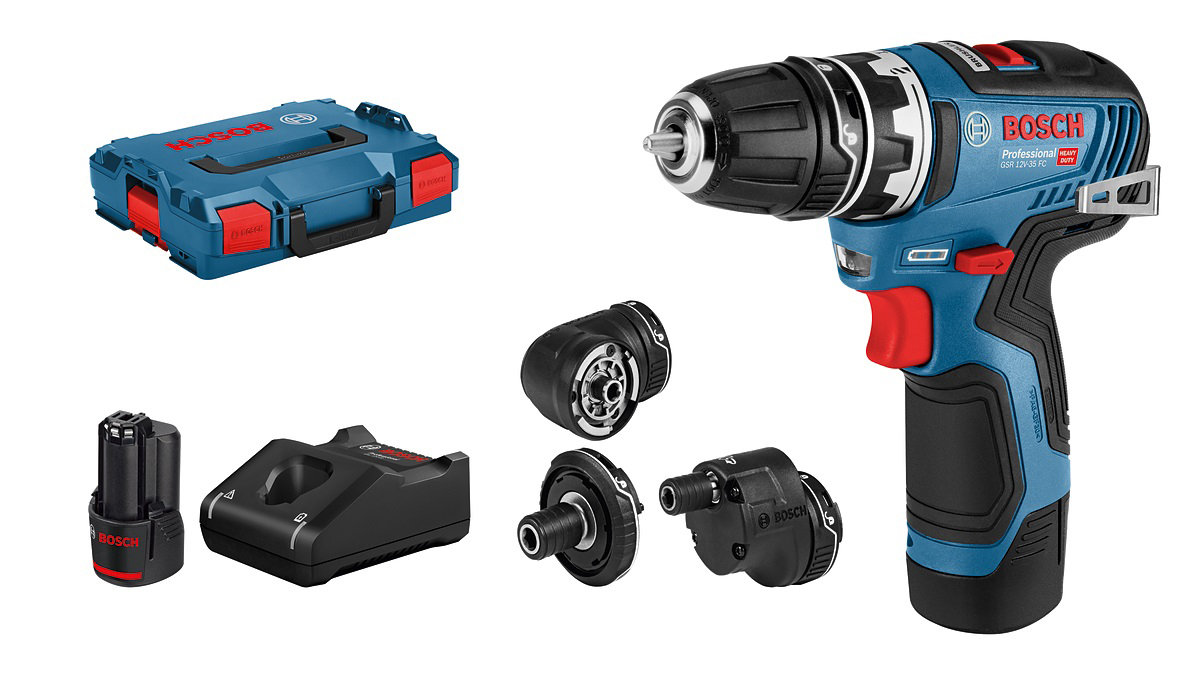 BOSCH aku bušilica-odvijač GSR 12V-35 FC 2xAku 12V 3,0Ah L-Boxx set - Slika 2