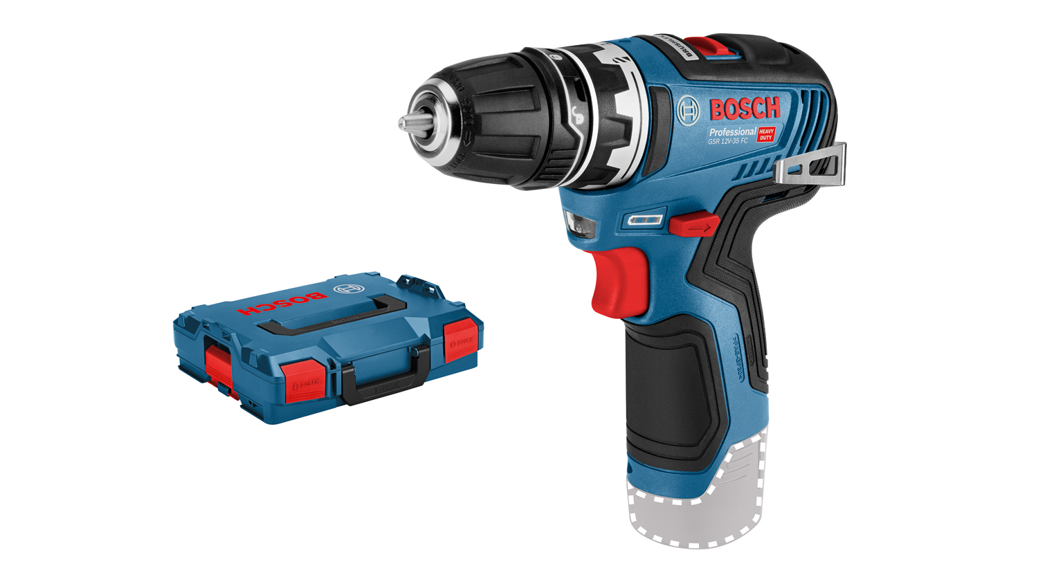BOSCH aku bušilica-odvijač GSR 12V-35 FC 12V L-Boxx bez baterije + adapteri - Slika 2