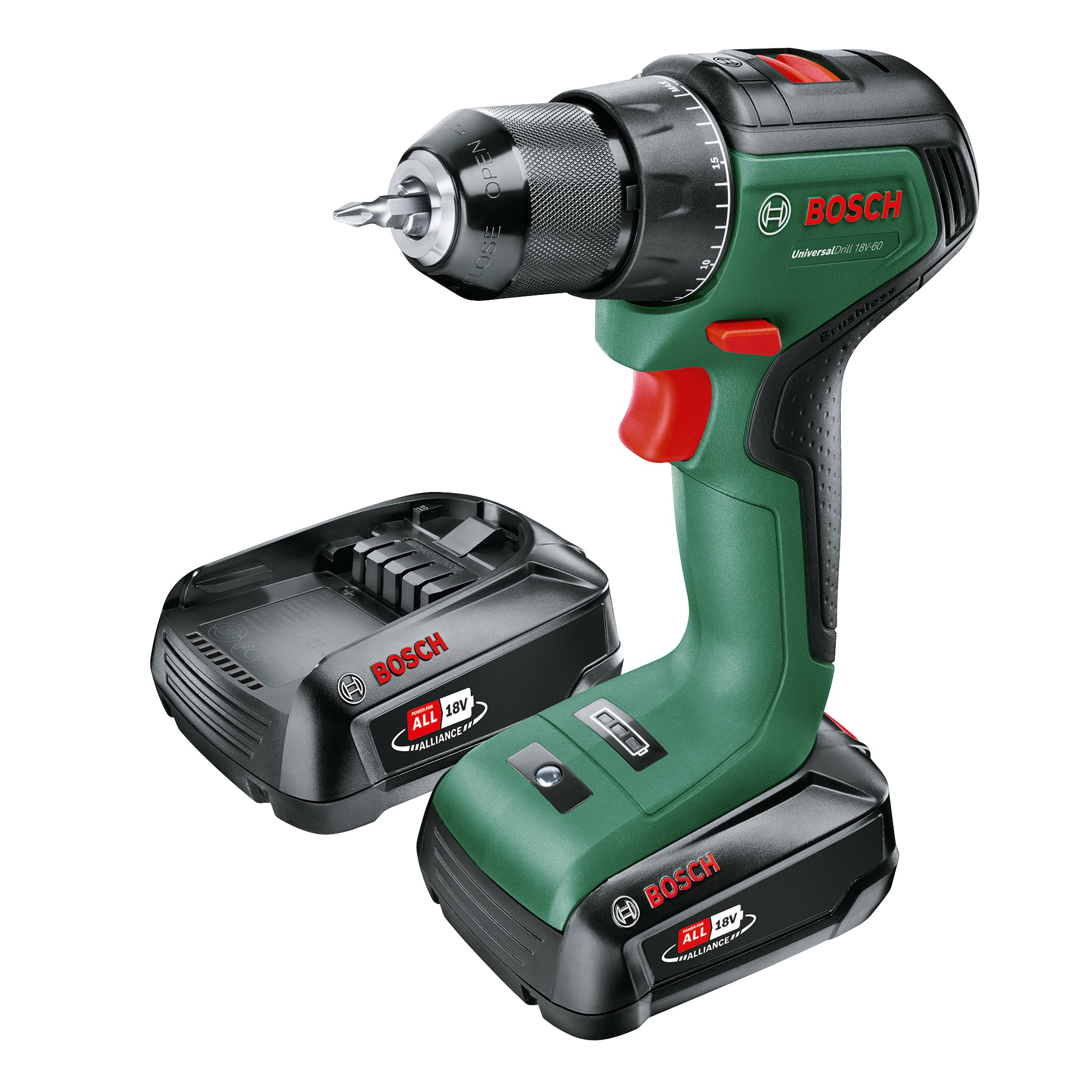 BOSCH aku bušilica-odvijač UniversalDrill 18V-60 2xAku 18V 2,0Ah kovčeg - Slika 15