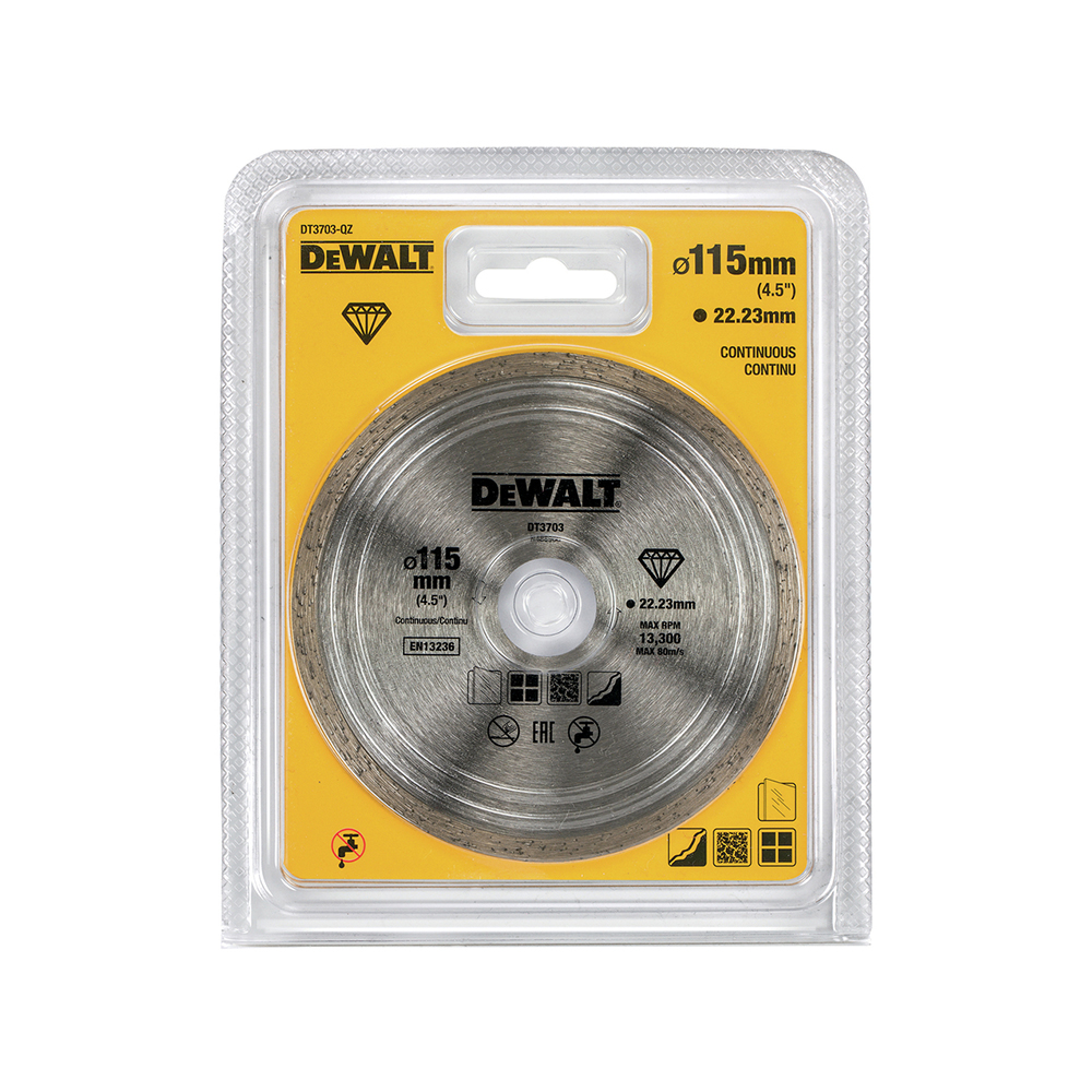DEWALT dijamantna rezna ploča za keramiku 115x22,23 mm DT3703-QZ