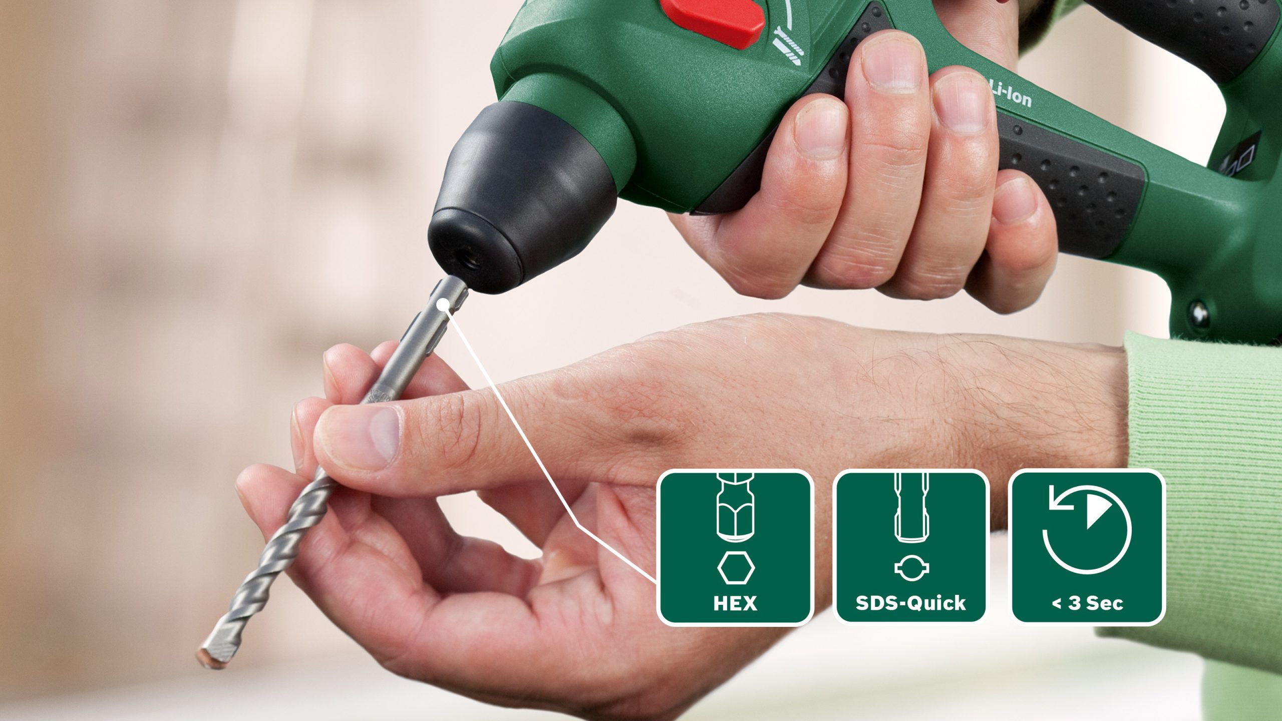 BOSCH aku bušaći čekić Uneo Maxx 18 Li 18V 2,5Ah kovčeg - Slika 5