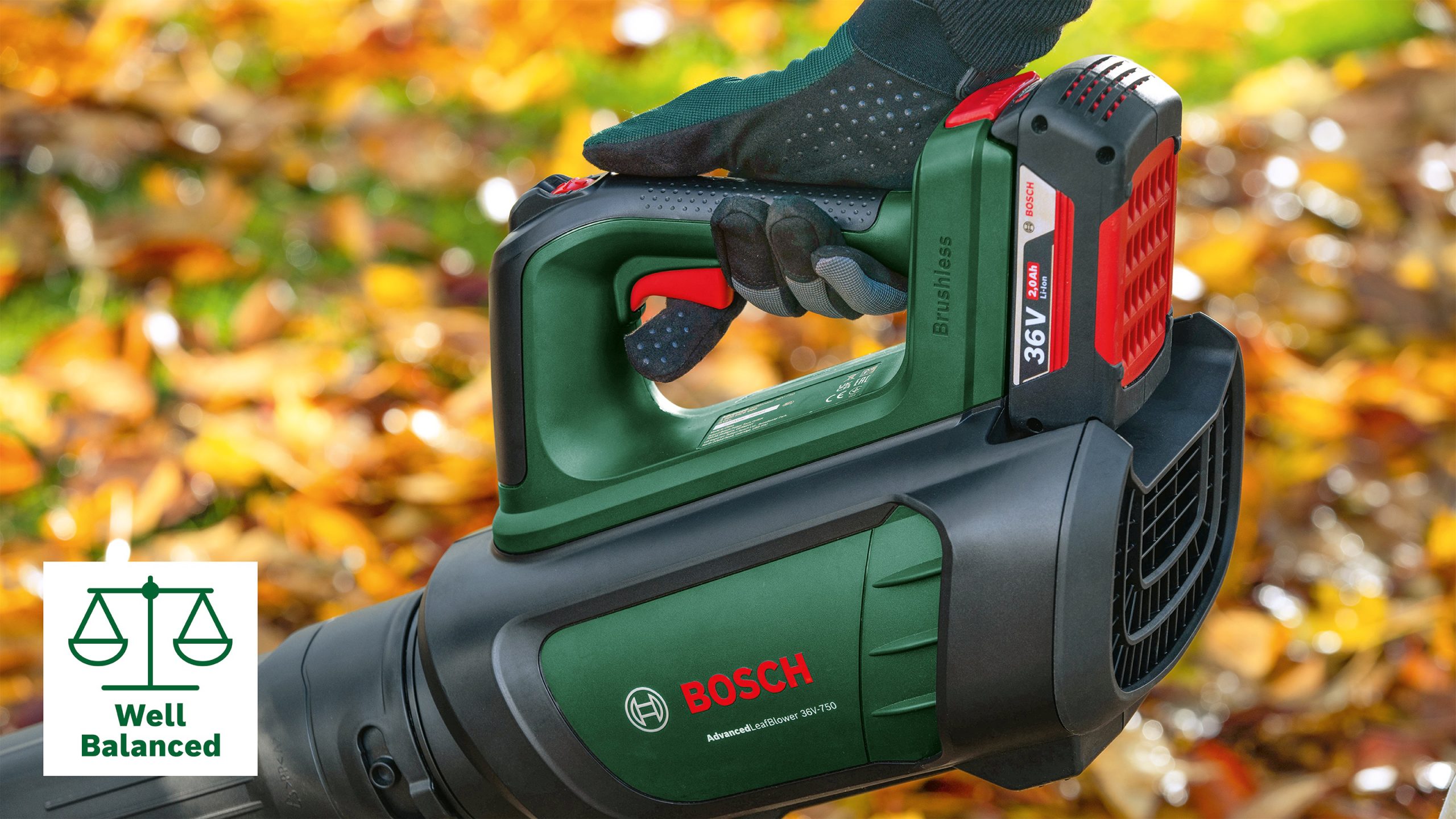 BOSCH aku puhač za lišćeAdvancedLeafBlower 36V-750 36V 2,0Ah - Slika 8