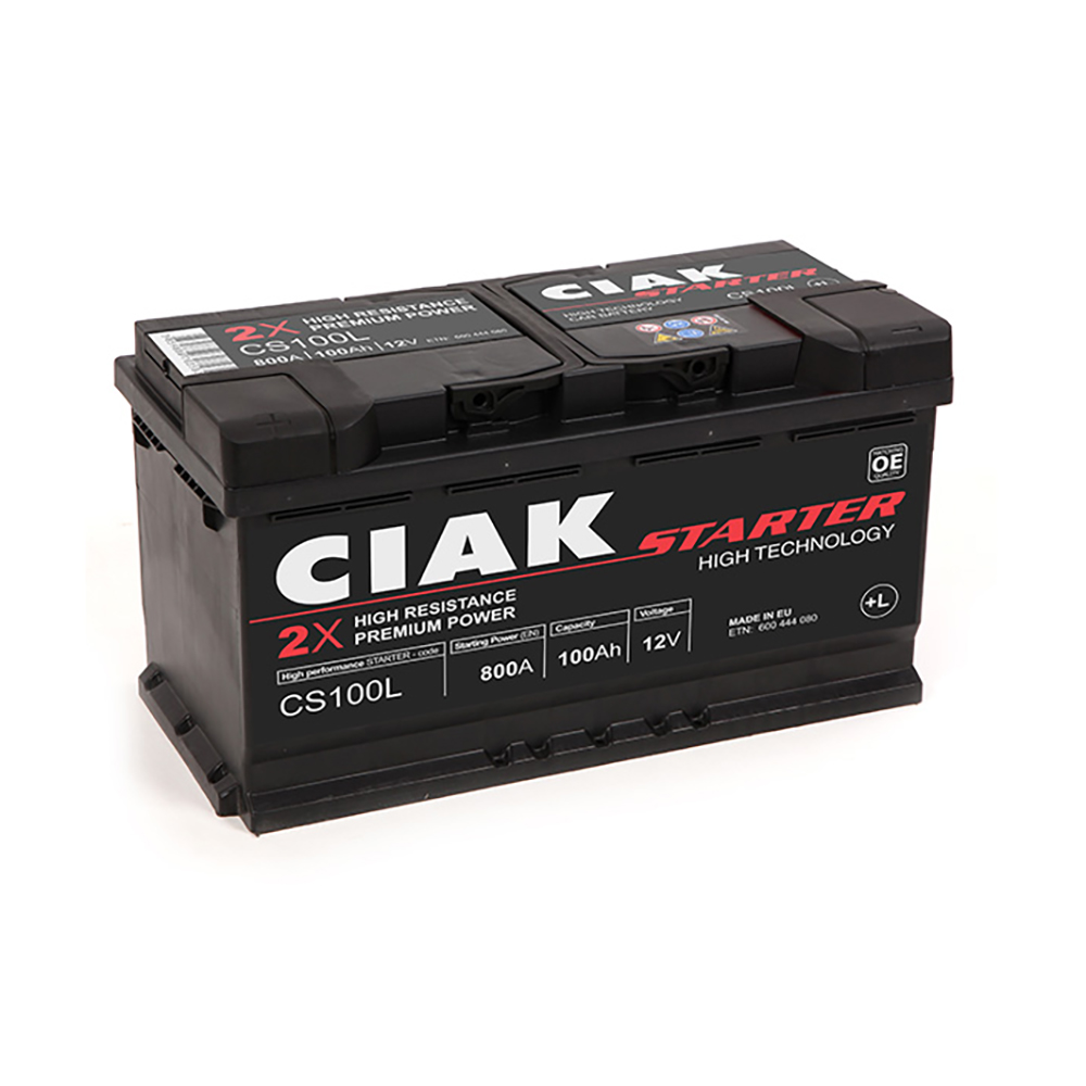 CIAK akumulator Starter 12V 100Ah L+